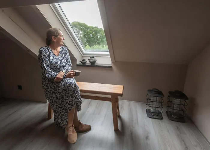 Landelijke Boerderijkamer, Dichtbij Kinderdijk Appartement *