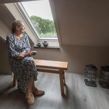 Landelijke Boerderijkamer, Dichtbij Kinderdijk Apartmán *
